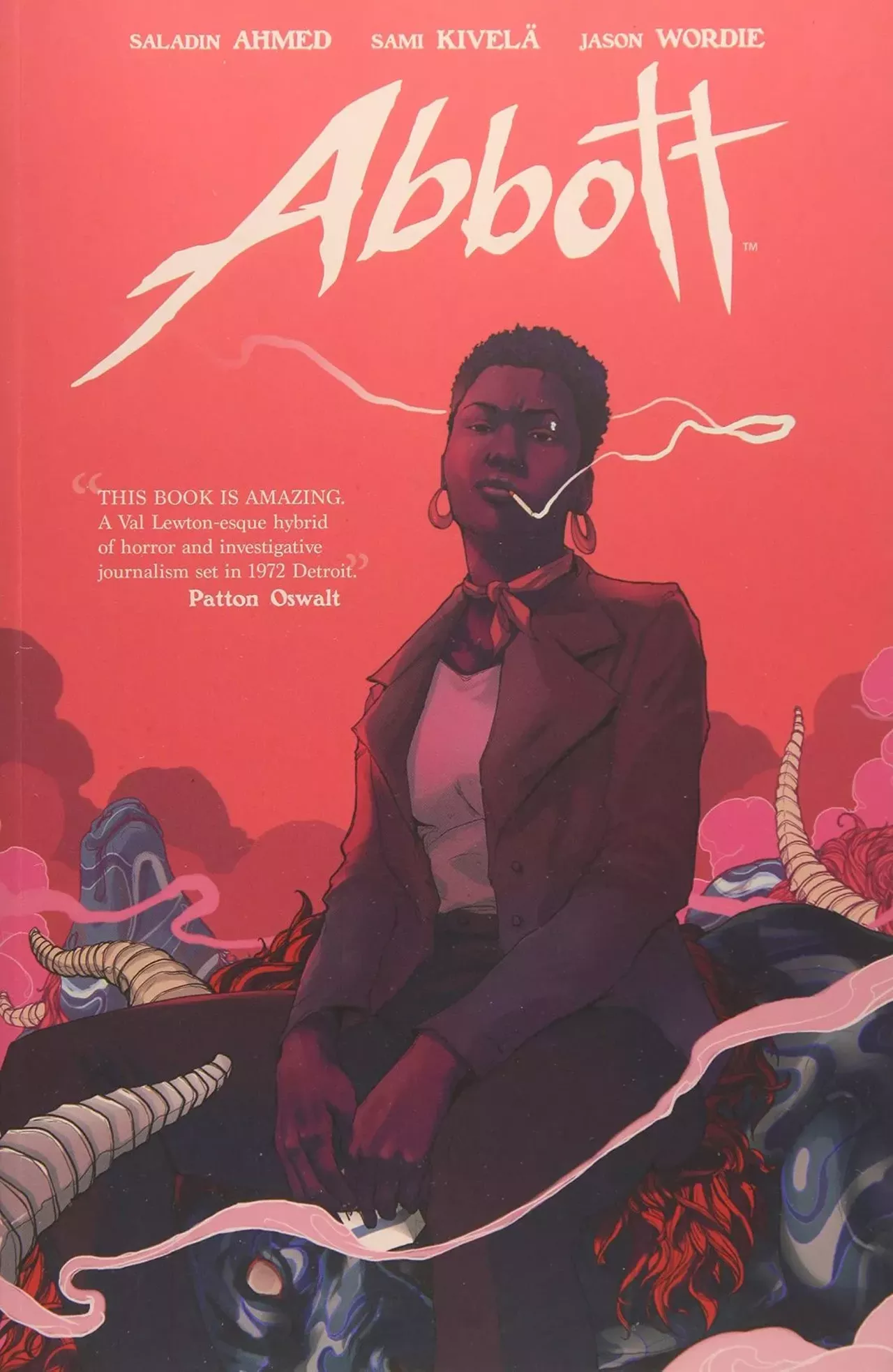 Abbott Detroit native and University of Michigan alum Saladin Ahmed&#146;s latest comic book, Abbott, follows journalist Elena Abbott as she finds supernatural forces being controlled by a secret society of the city&#146;s elite while investigating police brutality and corruption in 1970s Detroit. In addition to comics, Ahmed has made a name for himself as a novel and short story writer. This book comes after a Hugo Award nomination and Locus Award for Best First Novel for Ahmed&#146;s 2012 book Throne of the Crescent Moon.