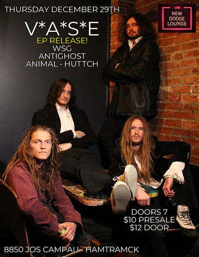 Image: V*A*S*E EP Release Party Featuring: Antighost, Animal, Hutch