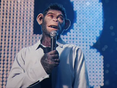 Better Man tells the story of U.K. singer Robbie Williams... if he was a chimp.