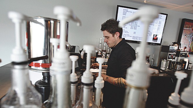 Jim Culliton prepares an espresso at Torino Espresso + Bar in Ferndale.