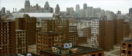 When is Detroit not Detroit? - Screen capture from 'Brick Mansions'