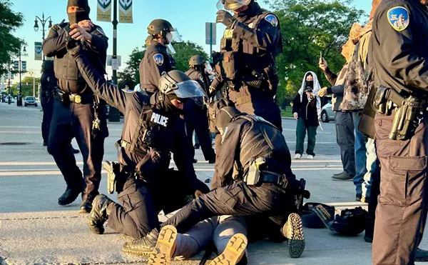 Wayne State University police arrested several pro-Palestinian activists on Thursday morning.