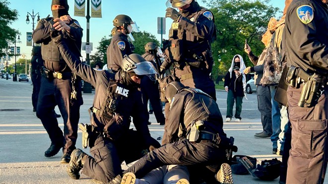 Wayne State University police arrested several pro-Palestinian activists on Thursday morning.