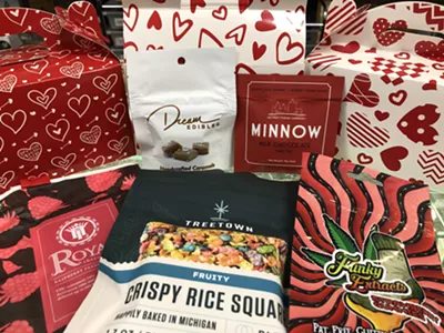 A Valentine's Day bundle for sale at New Standard contains infused edibles.