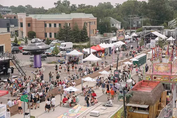 Royal Oak Taco Fest Now in its fourth year, this event is set to feature more than 50 food trucks, live music, lucha libre wrestling, a Kids Zone, and more in downtown Royal Oak. New this year is a mechanical bull attraction, while JARS Cannabis will return with a cannabis lounge for adults age 21 and older. (We suggest doing the mechanical bull before hitting up the cannabis lounge.) The festival will be held east of Main Street between 11 Mile Road and Fourth Street. From Thursday, July 3-Sunday, July 6; Centennial Commons, Royal Oak; royaloaktacofest.com. Tickets are $10 advance or $12 at the door.