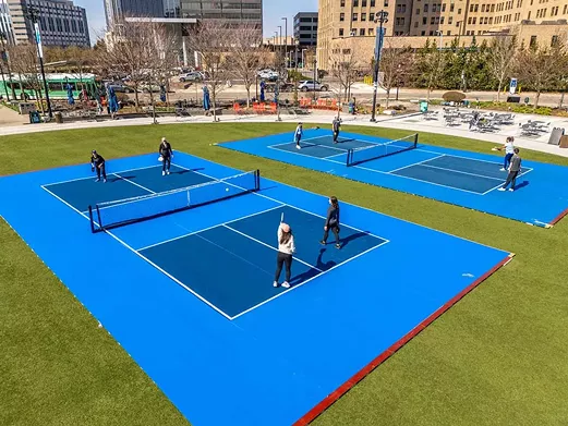 Pickleball at Beacon Park The fastest-growing sport has arrived in downtown Detroit. Through a partnership between Come Play Detroit and Downtown Detroit Partnership, Beacon Park is offering pickleball on two courts that are well-lit for after-dark play. Beginners and seasoned pros are welcome for team tournaments or open play sessions (bring your own equipment), with refreshments available from nearby Lumen Detroit. Leagues from 6-9:30 p.m. Monday-Friday, tournaments 10 a.m.-5 p.m. Saturday-Sunday, and open play 6 a.m.-10 p.m. daily when courts are unused at Beacon Park; 1901 Grand River Ave., Detroit; comeplaydetroit.com/beaconpark. No cover.