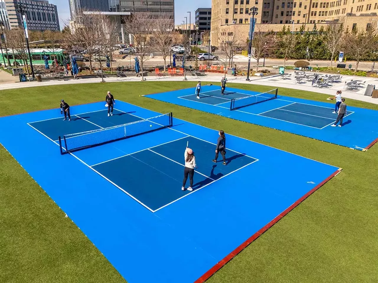 Pickleball at Beacon Park The fastest-growing sport has arrived in downtown Detroit. Through a partnership between Come Play Detroit and Downtown Detroit Partnership, Beacon Park is offering pickleball on two courts that are well-lit for after-dark play. Beginners and seasoned pros are welcome for team tournaments or open play sessions (bring your own equipment), with refreshments available from nearby Lumen Detroit. Leagues from 6-9:30 p.m. Monday-Friday, tournaments 10 a.m.-5 p.m. Saturday-Sunday, and open play 6 a.m.-10 p.m. daily when courts are unused at Beacon Park; 1901 Grand River Ave., Detroit; comeplaydetroit.com/beaconpark. No cover.