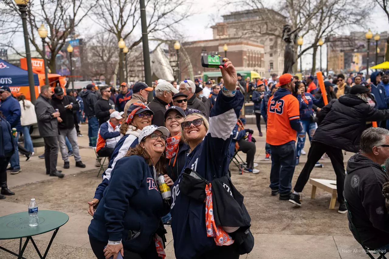 Grand Circus Park 101-157 Witherell St., Detroit; downtowndetroit.org From 9 a.m.-5 p.m., this free Opening Day Tailgate Party presented by the Downtown Detroit Partnership will feature food trucks, music, giveaways, and the game playing live.