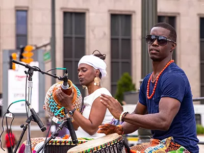 Drummers celebrating Detroit’s first official Juneteenth festivities in 2019.