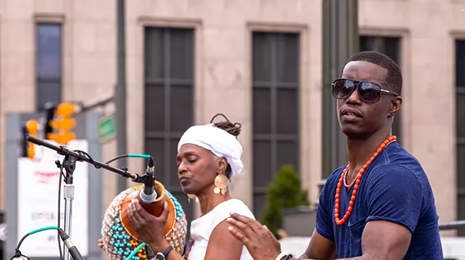 Drummers celebrating Detroit’s first official Juneteenth festivities in 2019.