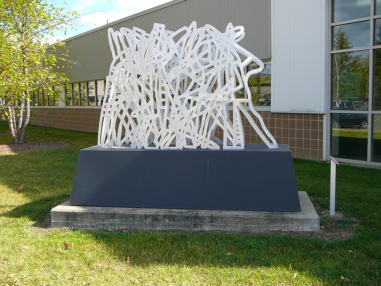 &#147;Unity III&#148;
Michigan State University, Energy and Automotive Research Building; 1497 Engineering Research Ct., East Lansing; egr.msu.edu
"In its purest sense the piece depicts people coming together and the inherent beauty of this synergy," MSU says of this 2007 piece.
Photo courtesy of MSU