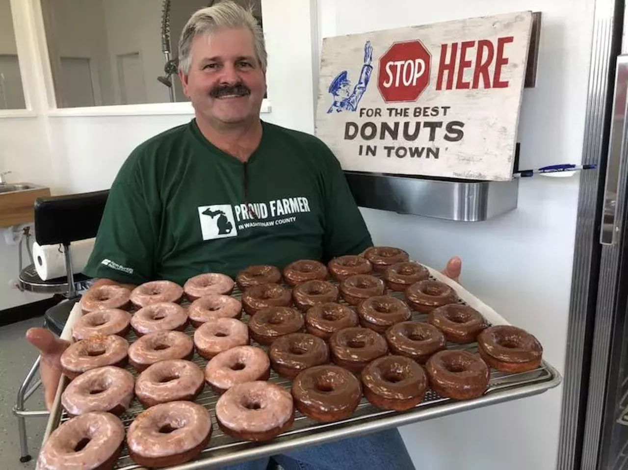Coleman's Farms 12758 Jordan Rd., Saline; 734-429-1212 Who doesn't love doughnuts and pumpkin picking? Coleman's Farms in Saline lets you do both, and though there isn't a corn maze this year, there's a small corn trail for the little ones.
