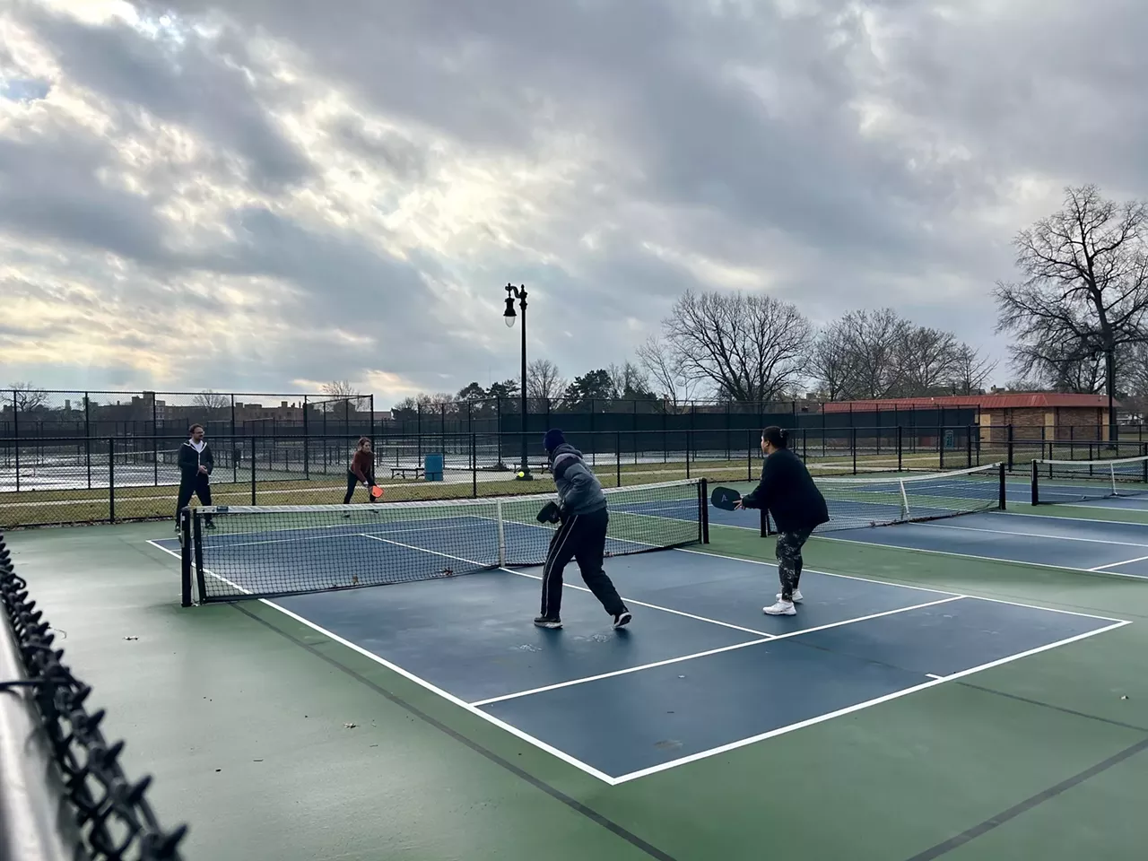 Palmer Park 910 Merrill Plaisance, Detroit; 313-224-1100; detroit.mi.gov One of the city of Detroit’s regional parks, the scenic Palmer Park has one of the most popular outdoor spots to play pickleball. Six courts are dedicated for pickleball.