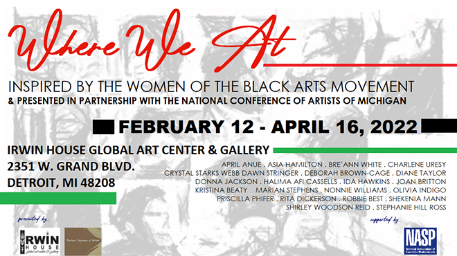 Image: WHERE WE AT: A Black & Women’s History Month Exhibition celebrating the women of the Black Arts Movement