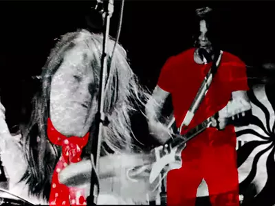 Image: White Stripes release psychedelic video for first-ever single, more than 20 years later