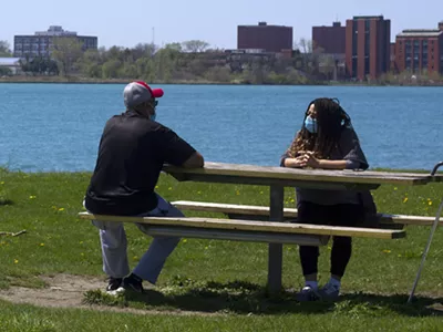 Social-distancing at Belle Isle.