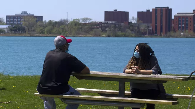 Social-distancing at Belle Isle.
