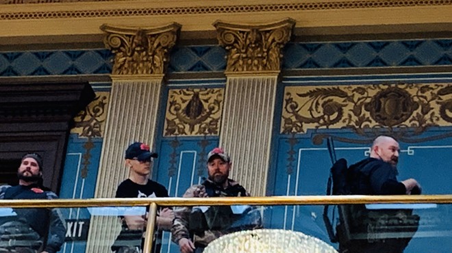 Armed protesters stormed the Michigan Capitol Building last month.
