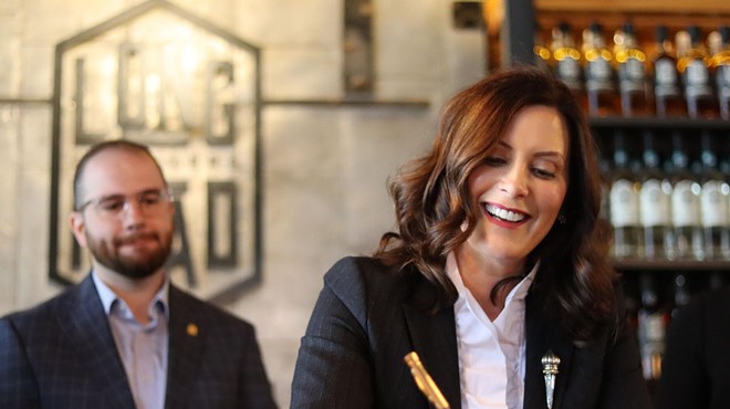 Gov. Whitmer signing bills, which will make it easier for distillers and retailers to distribute and sell mixed spirit drinks.