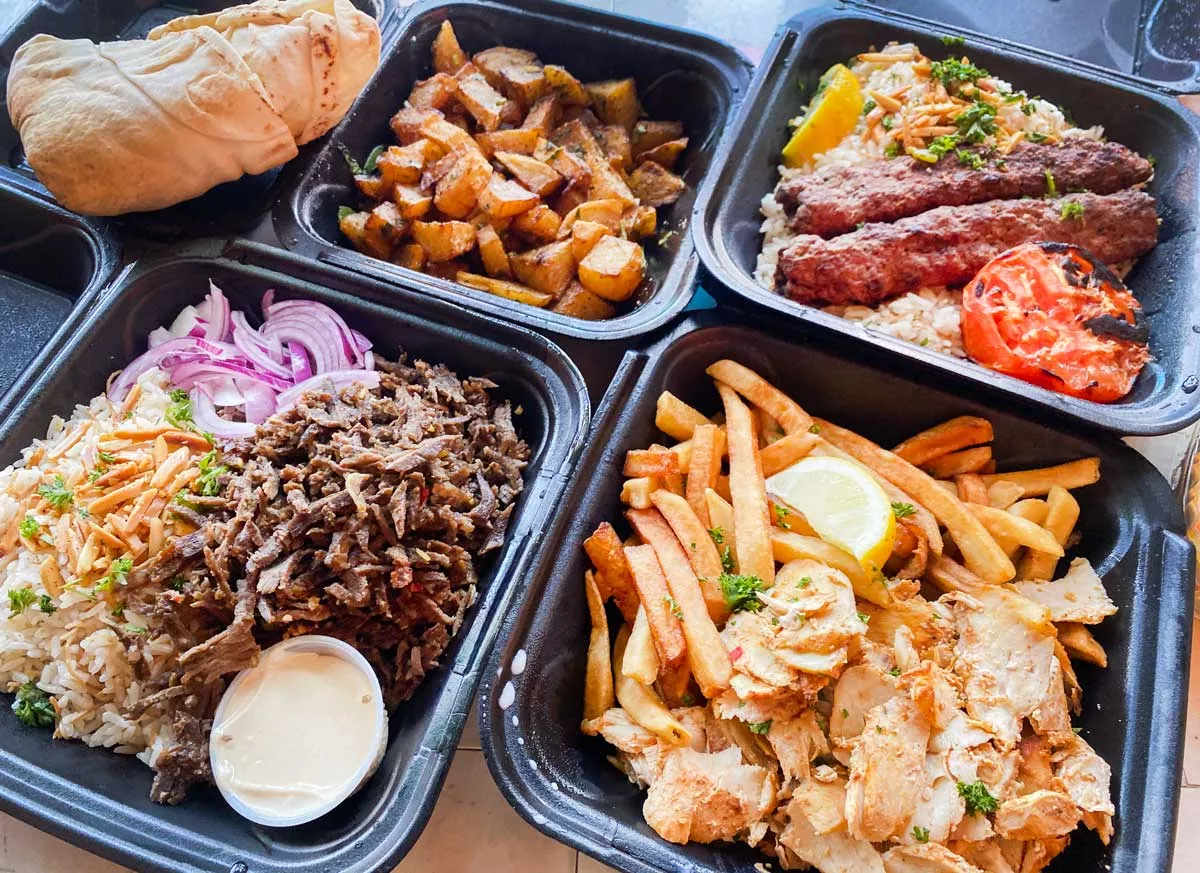 Image: Assorted plates from Shawarma’s House.