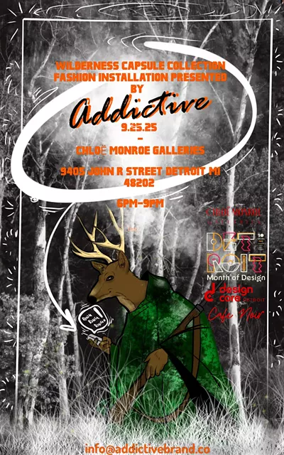 Wilderness Capsule Collection Fashion Installation Presented by Addictive Brand (Detroit Month of Design Festival)