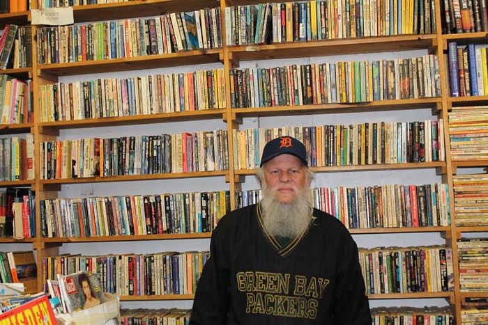 William Foulkes, 58, inside the Big Book Store on Cass Avenue in Detroit. - Photo by Ryan Felton.