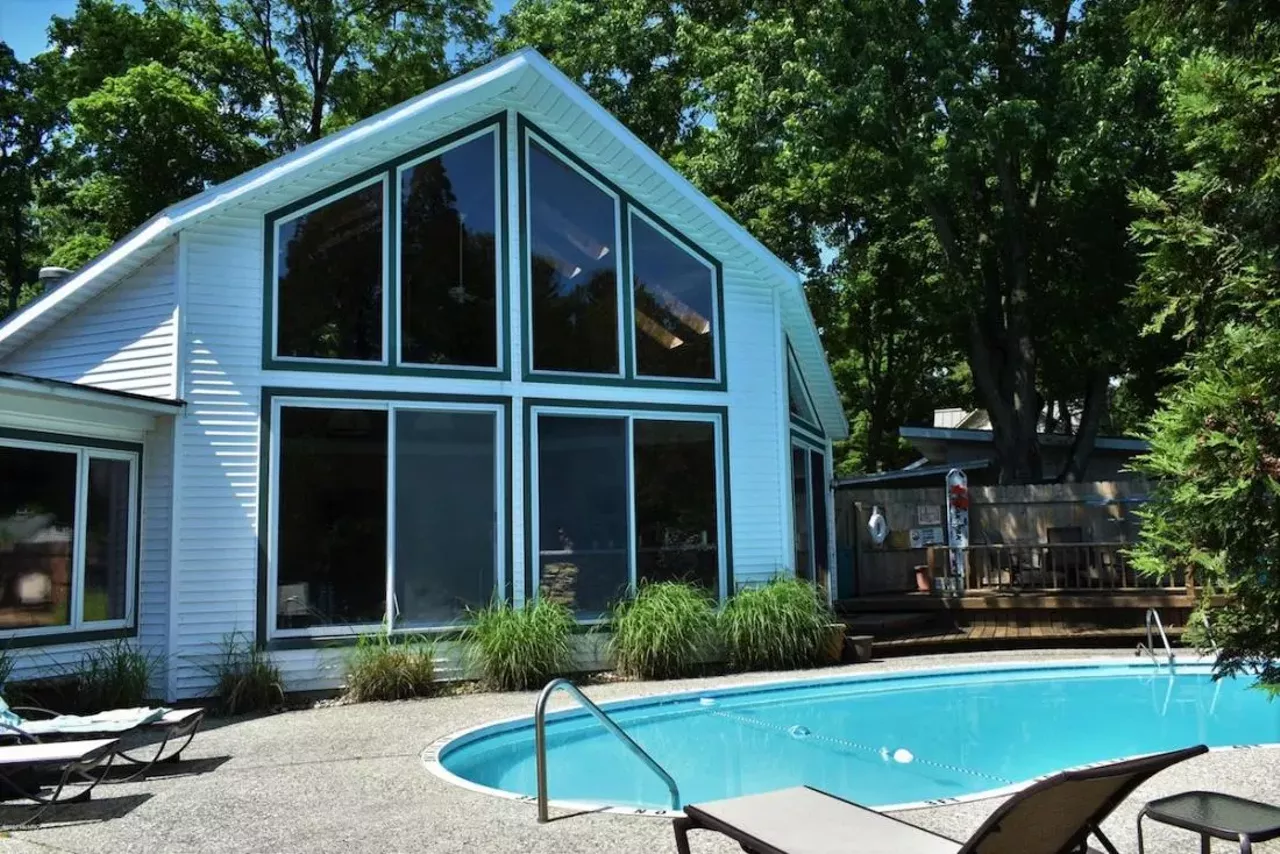 Image: You can buy an entire lakeside bed and breakfast near Saugatuck for $1.9 million