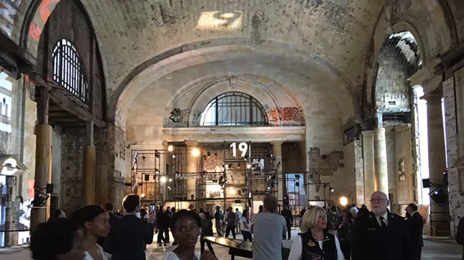 Guests were invited inside Michigan Central Station during Ford's celebration on Tuesday. An open house is available to the general public this weekend.