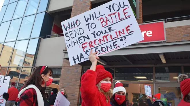 Image: ‘You see nurses at the end of their shifts parking their cars and just crying’