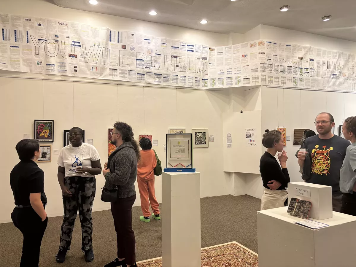 Image: In Community Power: Artists Demand More From DTE at Detroit’s Swords Into Plowshares gallery, local artists have answered the call to reframe power and who wields it.