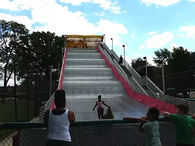 This will forever go down in history as "the giant slide debacle of 2022."