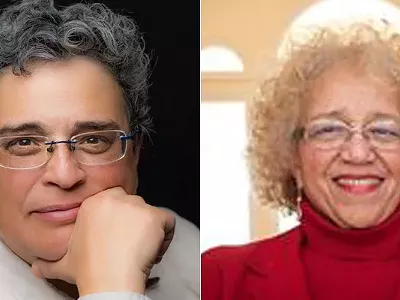 Ypsilanti Mayor Beth Bashert, left, is replaced by Mayor Pro Tem Lois Richardson.